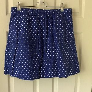 Jcrew polka dot mini skirt. Pockets!!!